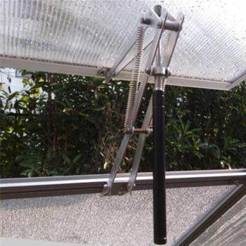 Silver and Black Automatic Greenhouse Vent Opener