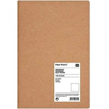 Rico Design Kraftpapier‑Block A5 – blanko, festes Cover