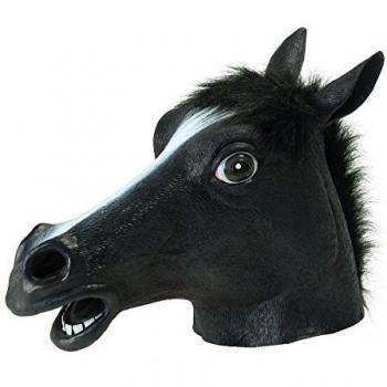 Latex Rubber Horse Head Mask Costume
