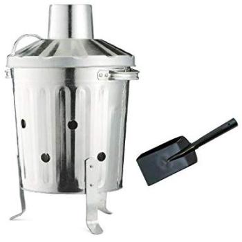 EcoBurn 15L Mini Silver Incinerator – Rubbish & Wood Bin