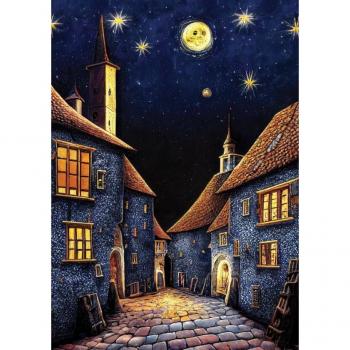 Art Puzzle Wirtshaus im Mittelalter Nacht 500 Teile Puzzle