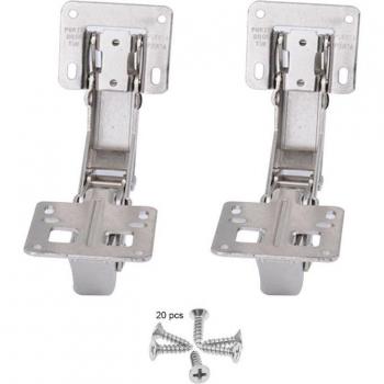 Set Bisagras 170° con Amortiguador Hidráulico