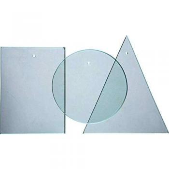 Assiettes en verre 8 x 6 cm