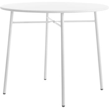 Mesa exterior redonda blanca 90 Loise