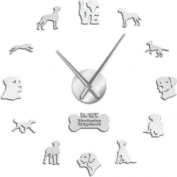 Reloj Decoración Perro León