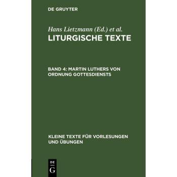 Martin Luthers von Ordnung Gottesdiensts