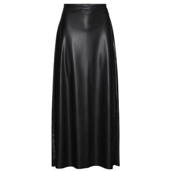 Vero Moda Kunstleder Rock Olympia Hohe Taille Schwarz Regular Fit Damen