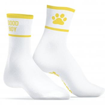 Calcetines Kinky Puppy Blanc-Jaune