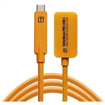 Tether Tools TetherBoost Pro USBC Core Controller Extender Cable (Orange, 16 feet)