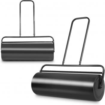 Rouleau Jardin GOPLUS 48 L – Sable & Eau – Poignée U Noire, Diamètre 30 CM