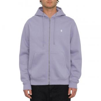 Sudadera de hombre Volcom con capucha y cremallera, color violet dust