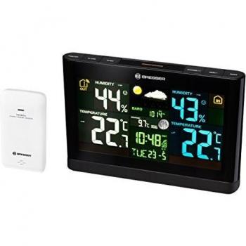 Bresser Wetterstation Colore con Schermo a Colori e Sensore Wireless Esterno