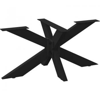 Support de table basse en forme d'araignée noir 98x58x(42-43) cm, acier