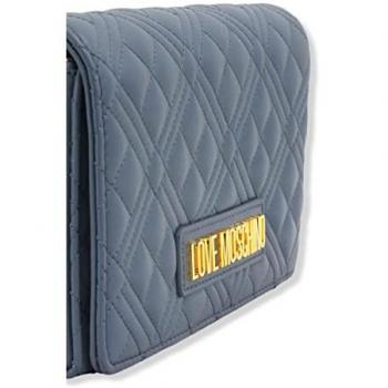 LOVE MOSCHINO Bolso Cruzado Logo Dorado en Denim