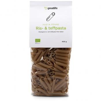 Penne de Pâtes à Base de Riz et Teff, Sans Gluten