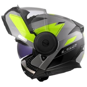 Ls2 Casco Modulare Ff902 Scope Ii Duria Grey / Hi-Vis Yellow 3XL