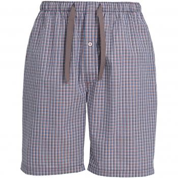 Baumwoll‑Schlafhose TOM Tailor Herren Kurz – Blauer Karohauch, 54, Single
