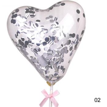 Small Heart Confetti Balloons for Celebrations