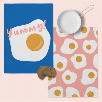 Paños de cocina Yummy 70x50 cm 100% Algodón