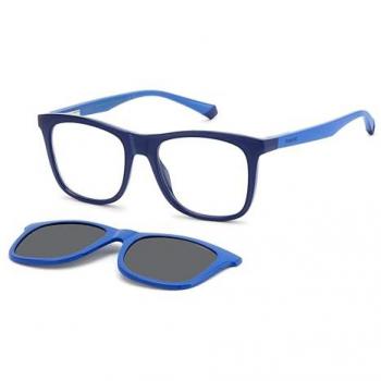 Polaroid Youth Polarized Frames – PLD 8055/CS ZX9/M9, Blue Grey, Square Shape