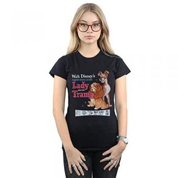 Disney Lady And The Tramp Distressed Classic Poster T-Shirt