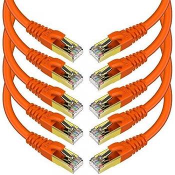KASIMO Ethernet Patch 40 Gbps Arancione – Set di 10 cavi 0,5 m