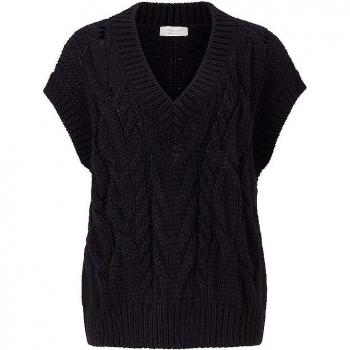 Rich & Royal Damen Strickpullover dunkelblau