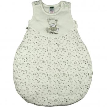 Jacky Baby‑Schlafsack Cuddly Bear für Mädchen & Jungen, 6–12 Monate, 74/80 cm, Off White