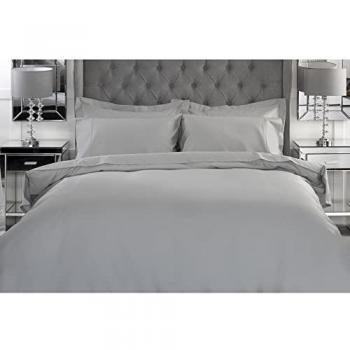 Belledorm Light Grey Bamboo 300 TC Flat Sheet – Size: Single