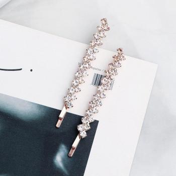 1 Paar Strass‑Legierungs-Haarclips – Verspielte Pony‑Spange mit 4 Farboptionen
