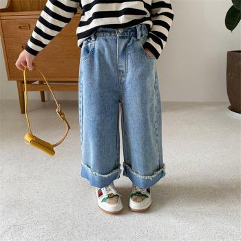 Jeans coreanos sueltos para niños, 1-7 años