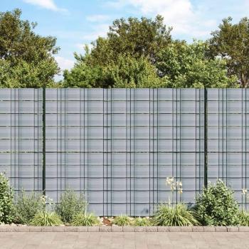 Prolenta Brise‑Vues 10 pièces Gris – 252,5x19 cm PVC