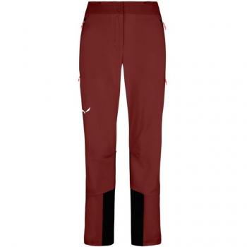Salewa Sella Durastretch Damen Skihose dunkelrot