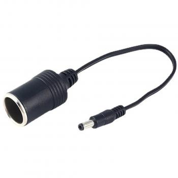 Adaptador de encendedor de cigarrillos a DC 5.5mm x 2.1mm
