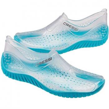 Cressi Zapatillas de Agua Antideslizantes Transparentes-Azules