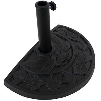 Demi-pied de parasol Mendler, style fonte pour extérieur