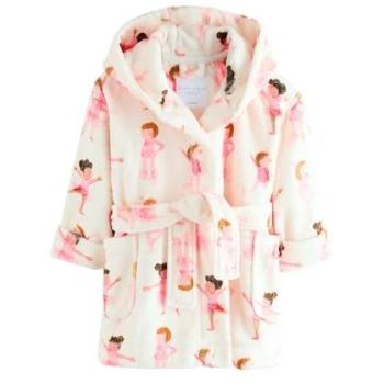 Next Ballerina Fleece Schlafanzug Weiß/Rosa (12-18 Monate)