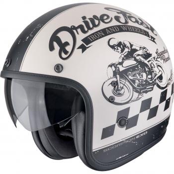 Scorpion Casco Jet Belfast Evo Drive Fast Matte Cream / Black M