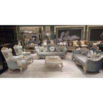 Luxus Sofa Sessel Set 3+3+1+1 Couchtisch