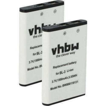Dual VX3 Radio Batteries – 1500 mAh, 3.7 V Li‑Ion