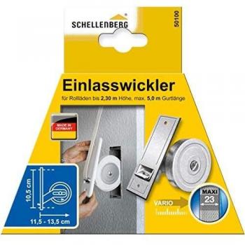 Avvolgitore per tapparelle zincato Schellenberg, larghezza 23 mm, distanza fori 10,5 cm