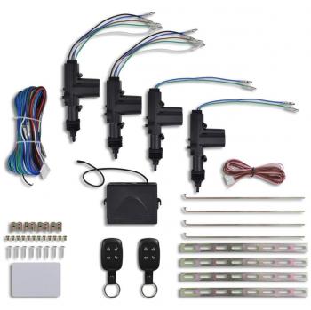 Kit de cierre centralizado para vehículos con 2 mandos y 4 motores