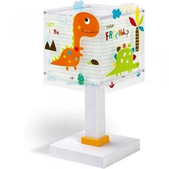 Lampe de chevet motif dinosaures