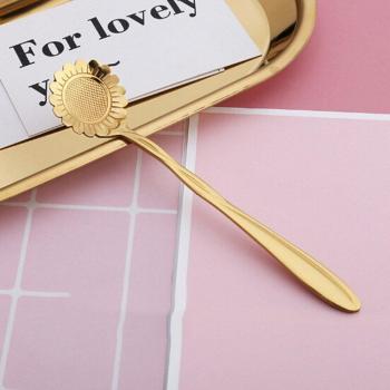 12.5cm Cute Flower Mini Spoon for Ice Cream and Snacks
