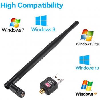 Adaptateur Wifi USB 2.0 600M avec antenne 5 dBI