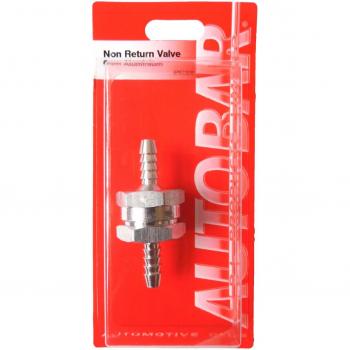 Autobar Straight Silver 6 mm Non‑Return Valve