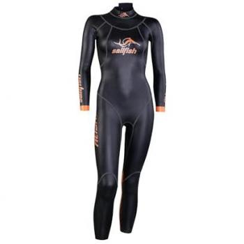 Sailfish Damen Atlantic 2 Neoprenanzug, schwarz/orange, M