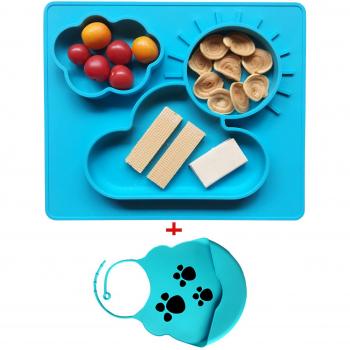 Tovaglietta in silicone per bambini con protezione