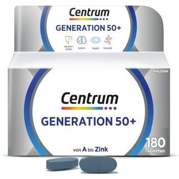 Centrum Generation 50+ Tabletten mit Vitaminen und Mineralstoffen 180 St