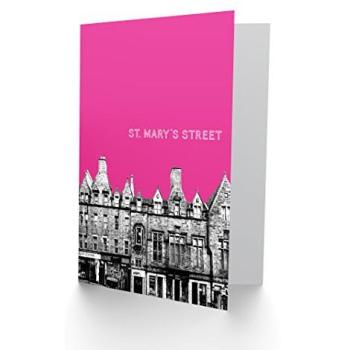 St Mary’s Street Pink Edinburgh Tribute Card